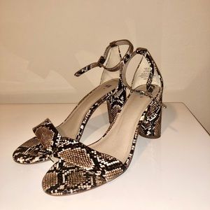 Snake skin sandals